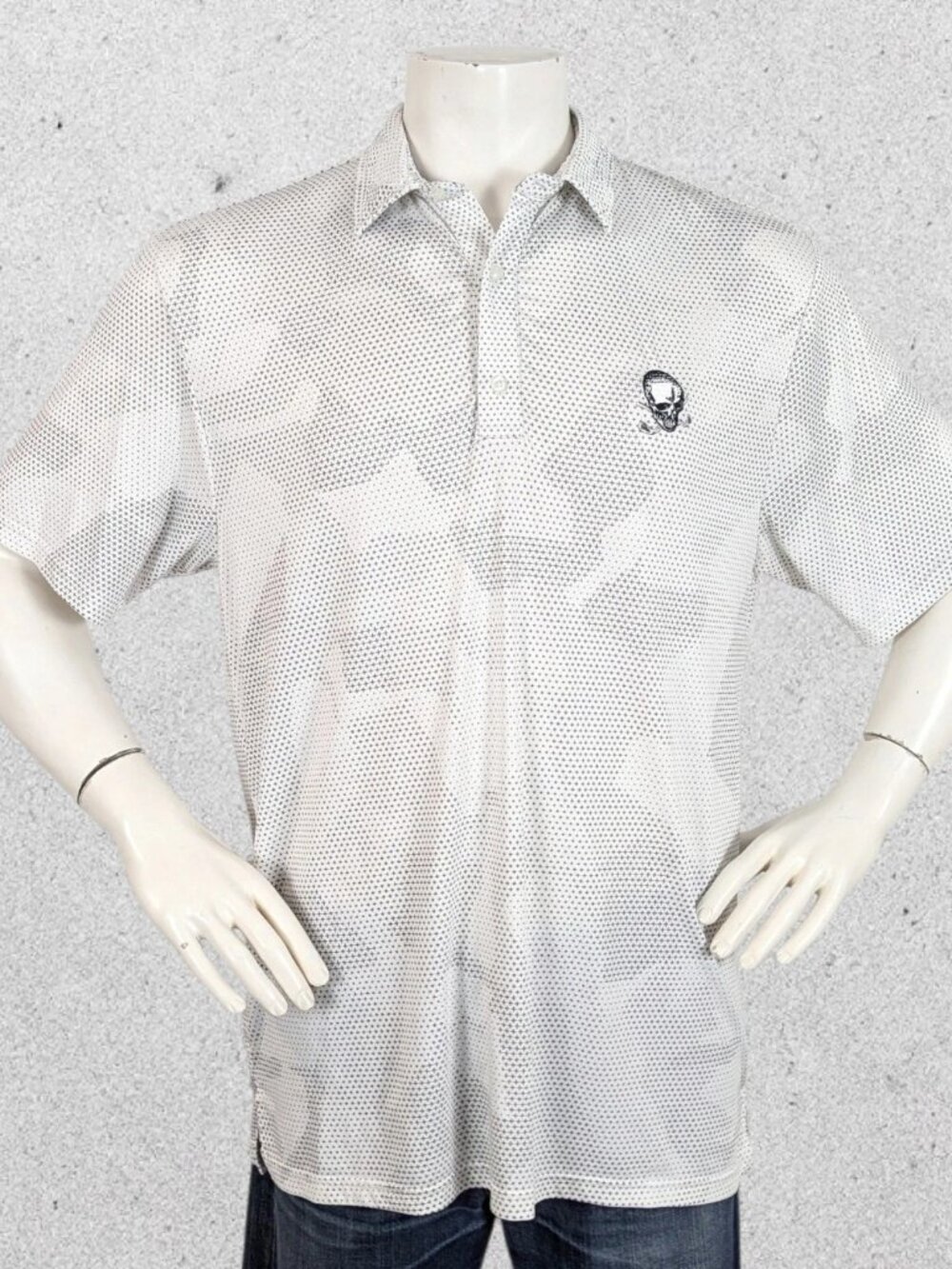 Tattoo Golf Polo Shirt Size Medium The Rogue Collection Skulls